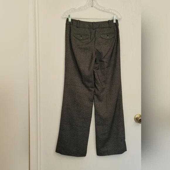 Ann Taylor Petite Signature Fit Dress Pants Womens 2P Grey Lined Flat Front - Picture 2 of 5